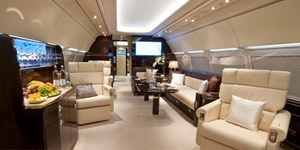 Airbus A318 Elite view for Bahamas charter