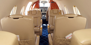 Beechjet 400A view for Bahamas charter