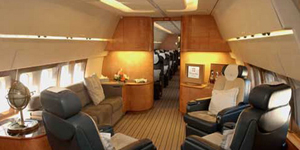 Boeing 757 VIP cabin for Bahamas charter