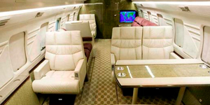 Challenger 600 view for Bahamas charter