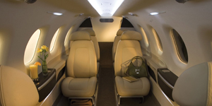 Embraer Phenom 300 view for Bahamas charter