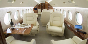 Falcon 900 view for Bahamas charter