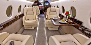 Gulfstream G200 view for Bahamas charter