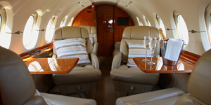 Hawker 900XP view for Bahamas charter