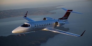 Learjet 55 cabin for Bahamas charter