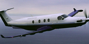 Pilatus PC-12 view for Bahamas charter