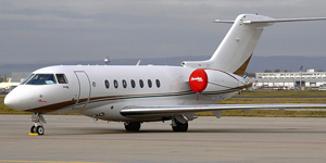 Hawker 1000 view for Bahamas charter
