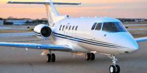 Hawker 900XP view for Bahamas charter