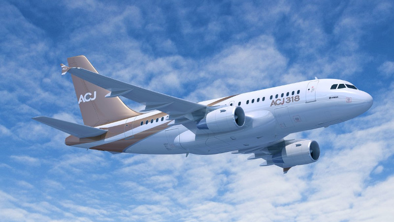 Airbus ACJ318 vip airliner private aircraft for Bahamas charter