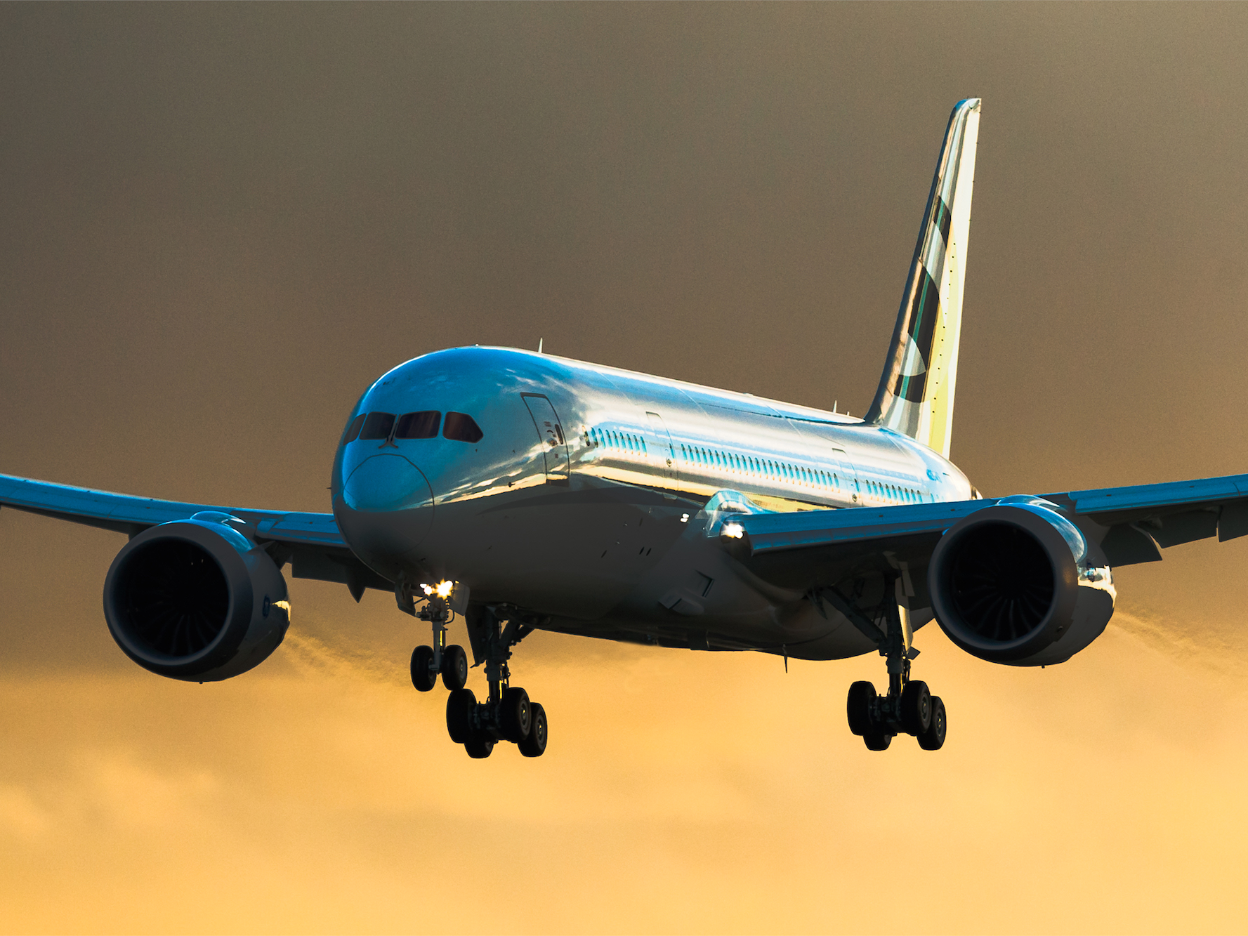 Boeing Business Jet (BBJ) view for Bahamas charter