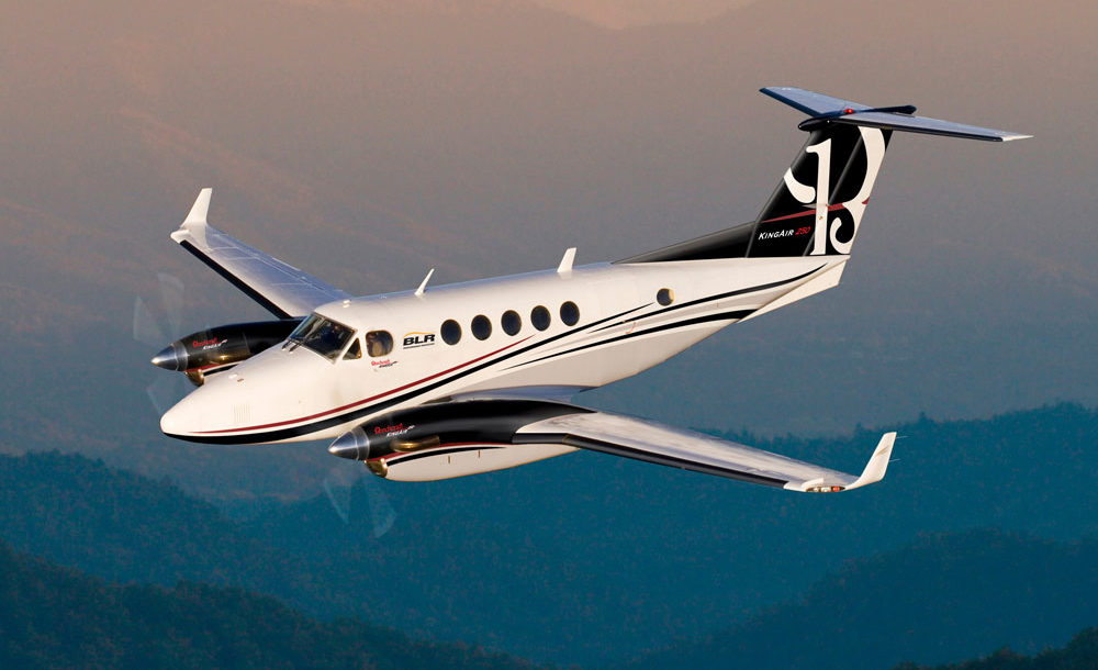 King Air 90 turboprop private aircraft for Bahamas charter