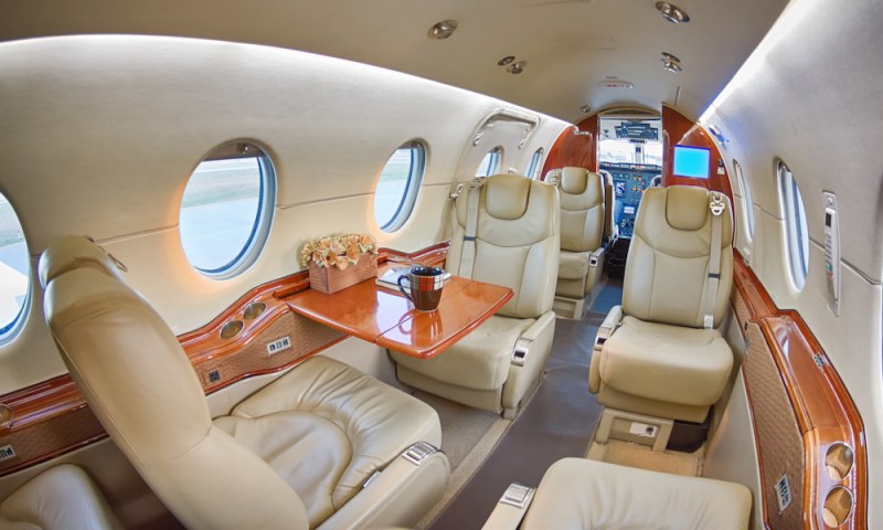 Beechjet 400A cabin for Bahamas charter