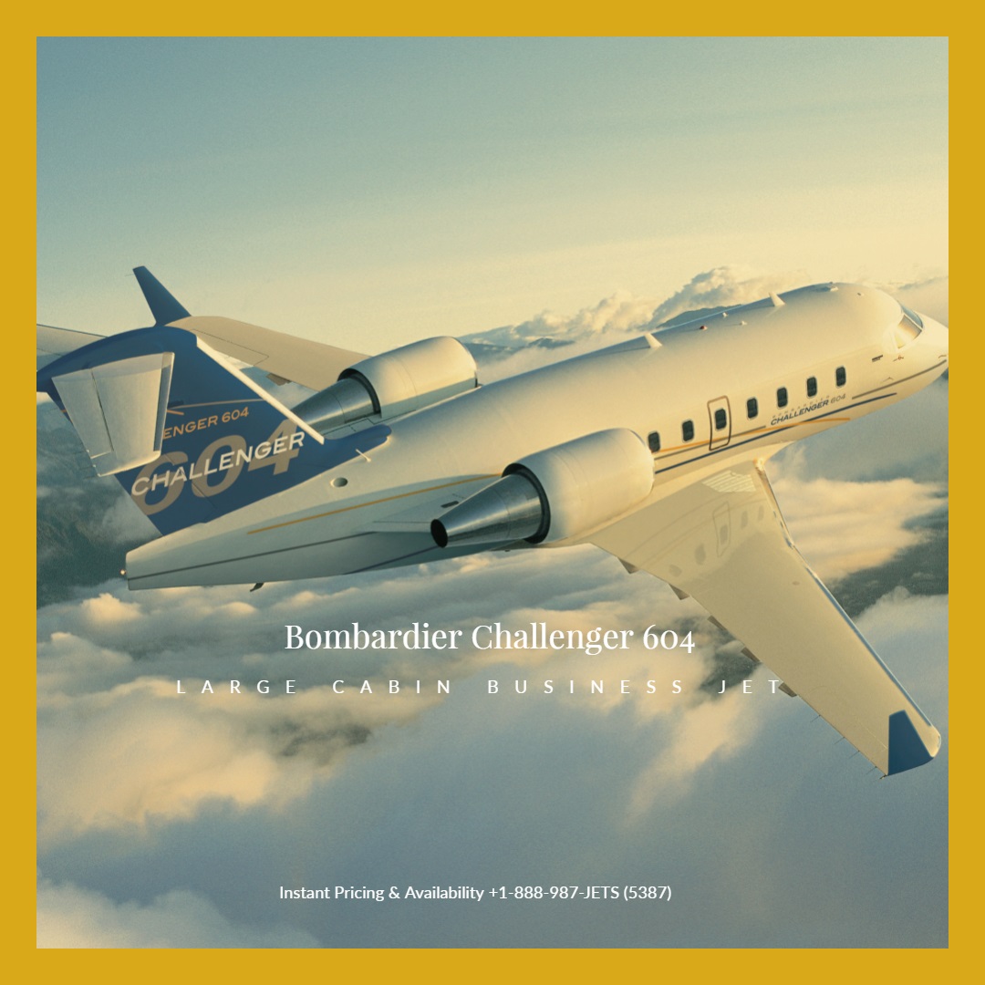 Challenger 604 heavy jet private aircraft for Bahamas charter