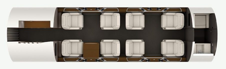 Bombardier Challenger 350 view for Bahamas charter