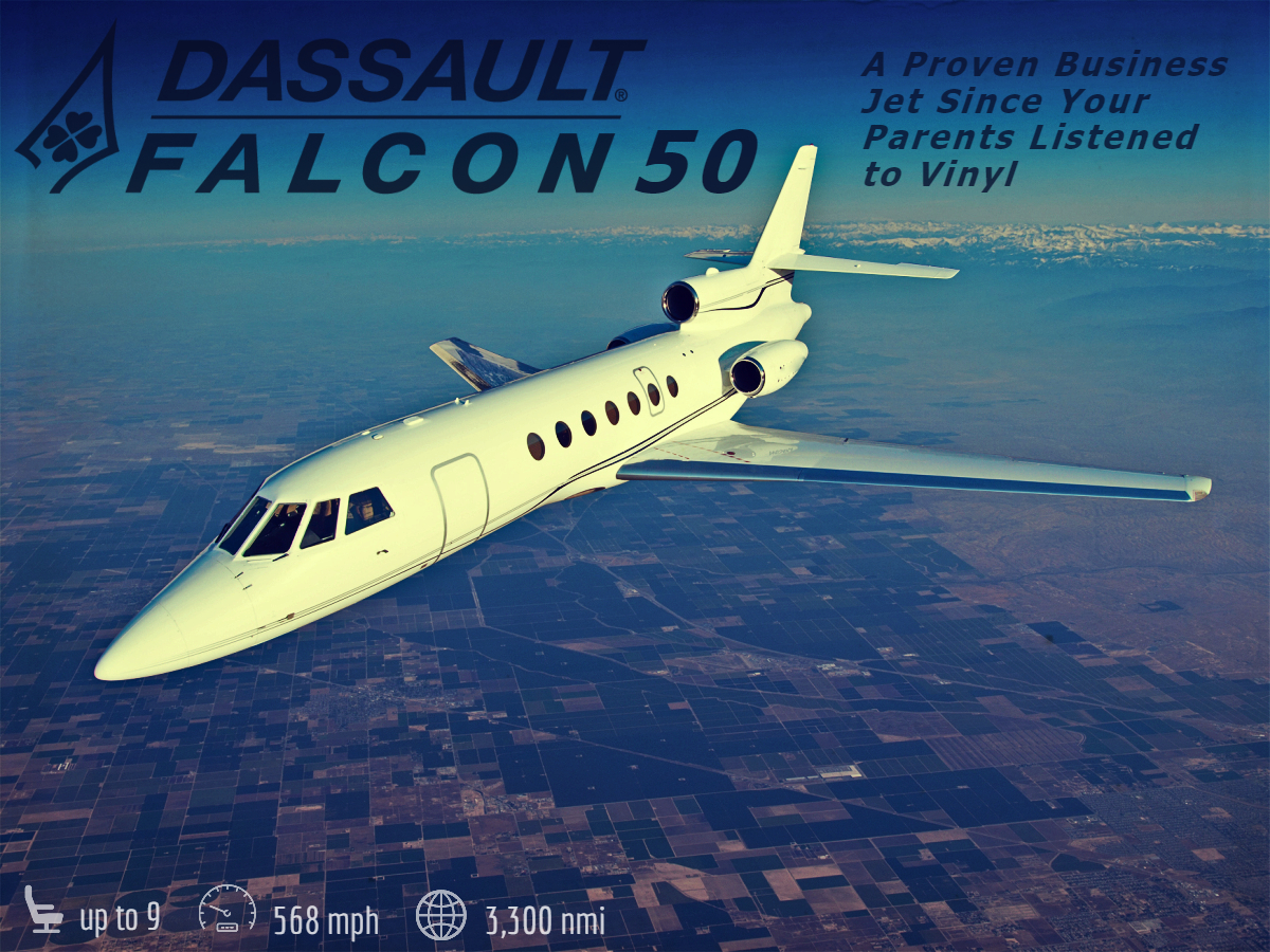 Falcon 50 super midsize jet private aircraft for Bahamas charter