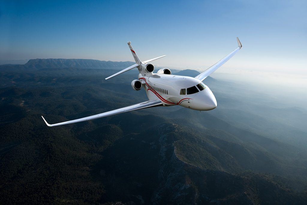 Falcon 7X long range jet private aircraft for Bahamas charter