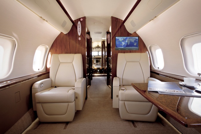 Global 5000 cabin for Bahamas charter