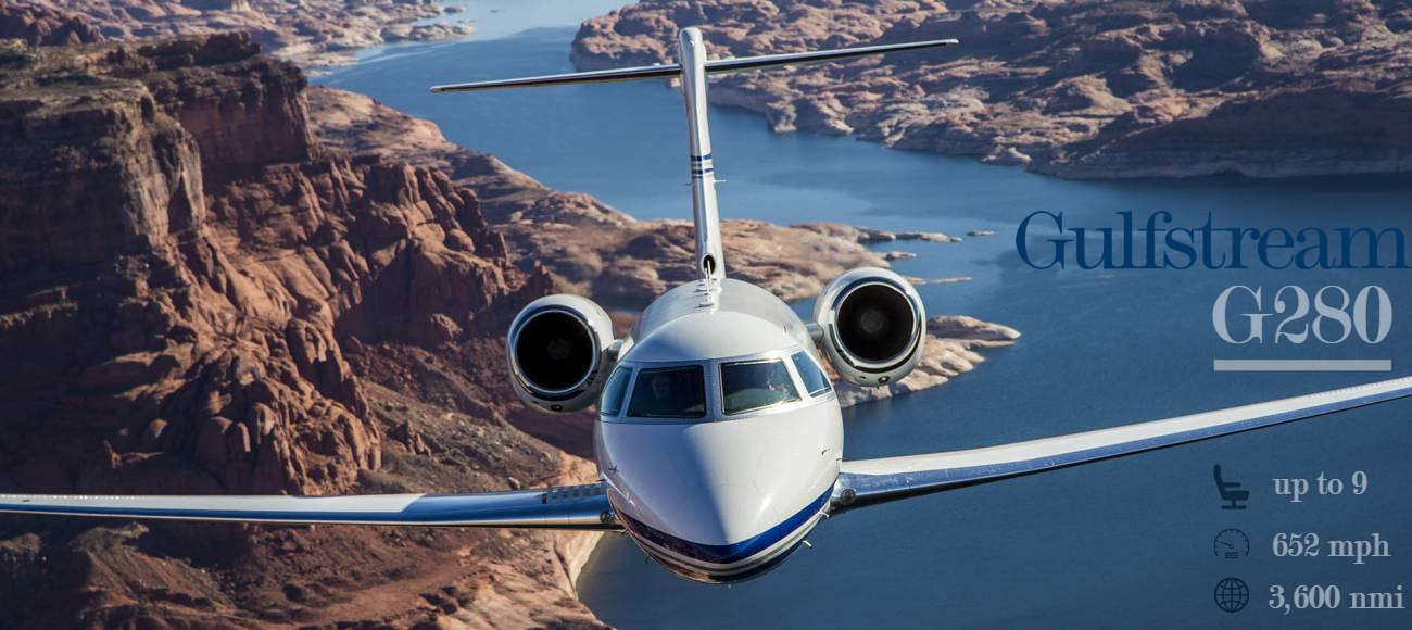 Gulfstream G280 super midsize jet private aircraft for Bahamas charter