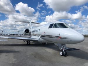 Hawker 4000 cabin for Bahamas charter