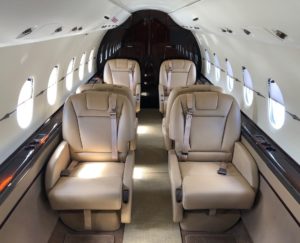 Hawker 4000 view for Bahamas charter