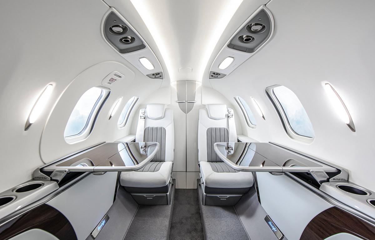 HondaJet Elite cabin for Bahamas charter