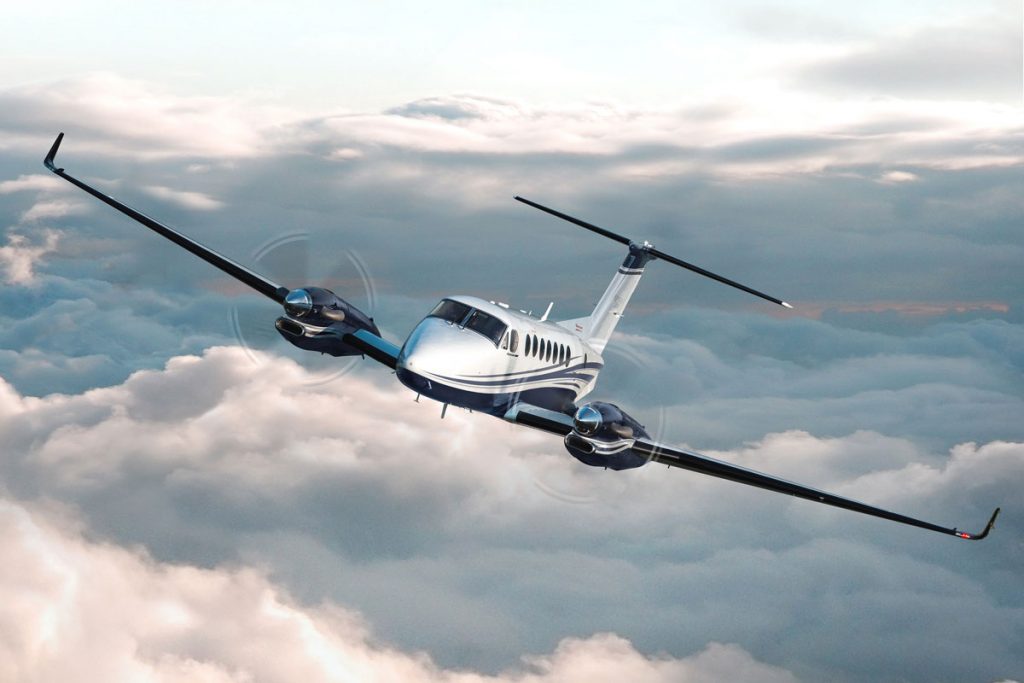 Beechcraft King Air 360 turboprop private aircraft for Bahamas charter