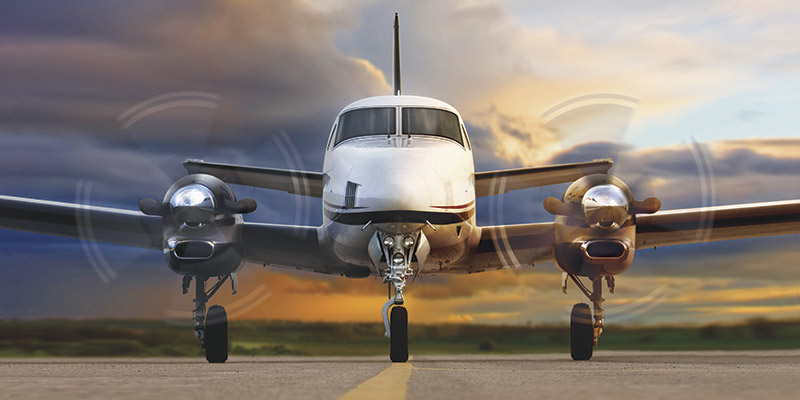 Beechcraft King Air C90GTx cabin for Bahamas charter