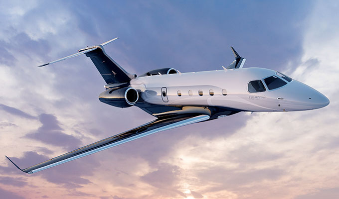 Embraer Legacy 450 midsize jet private aircraft for Bahamas charter