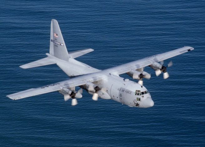 Lockheed C-130 Hercules cargo aircraft private aircraft for Bahamas charter