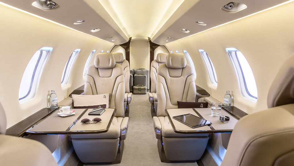 Pilatus PC-24 view for Bahamas charter