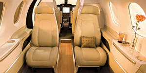 Embraer Phenom 100 view for Bahamas charter