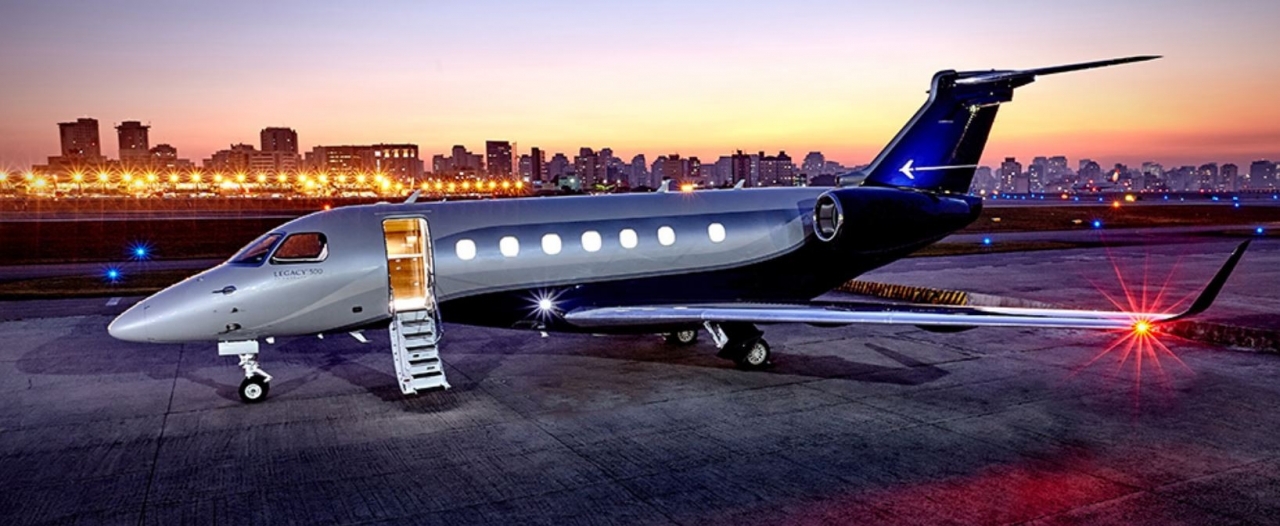 Embraer Legacy 500 view for Bahamas charter