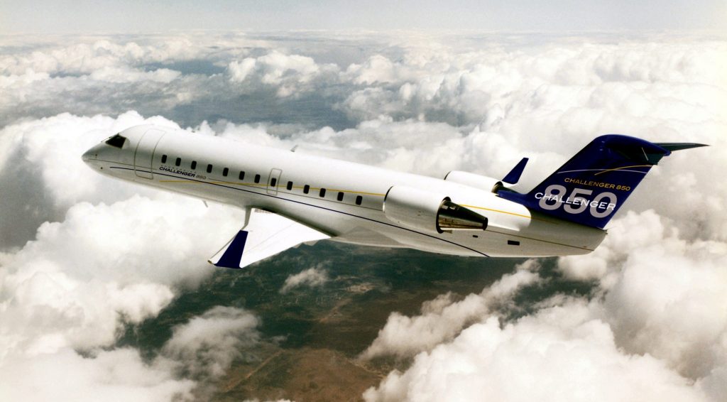Challenger 850 vip airliner for Bahamas charter